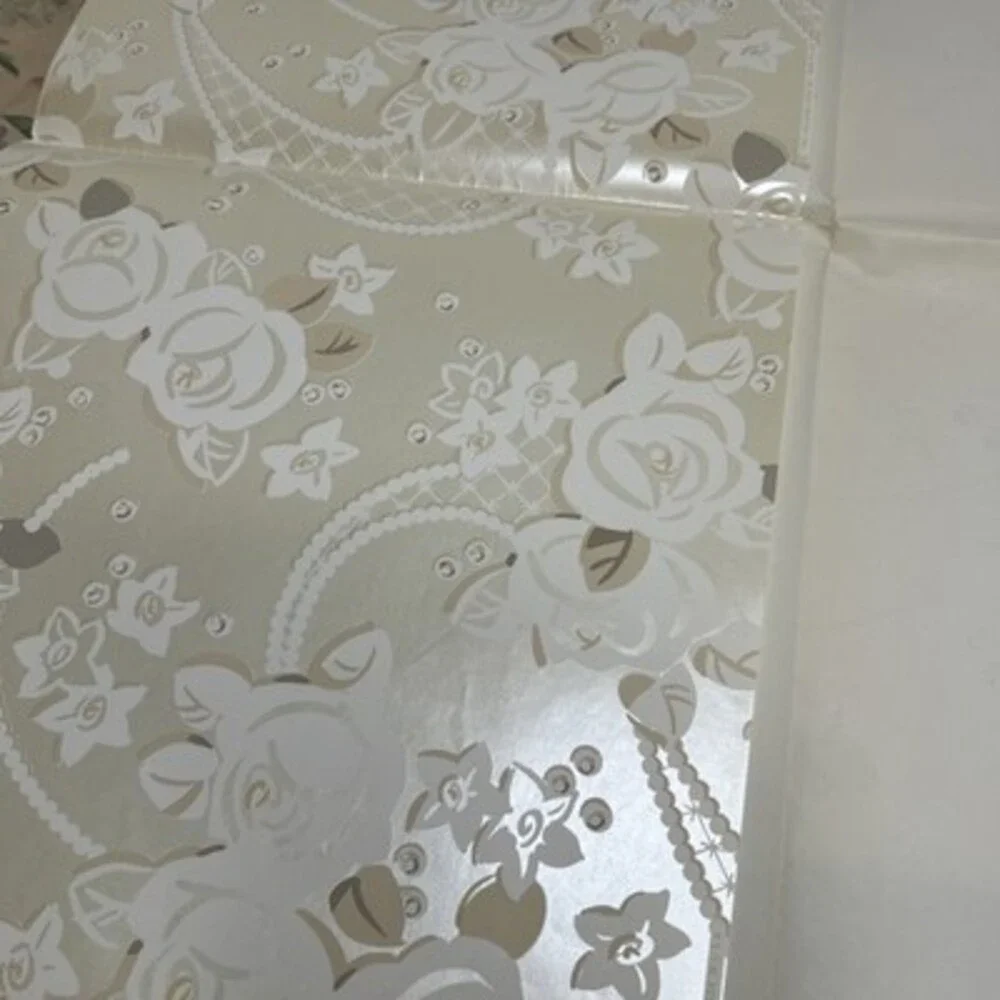 Vintage Hallmark & Added Plus ‘93 Gift Wrap Wedding Floral Pearly Shower 6 Packs